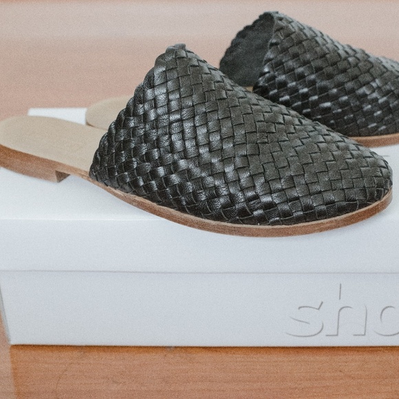 topshop woven mules